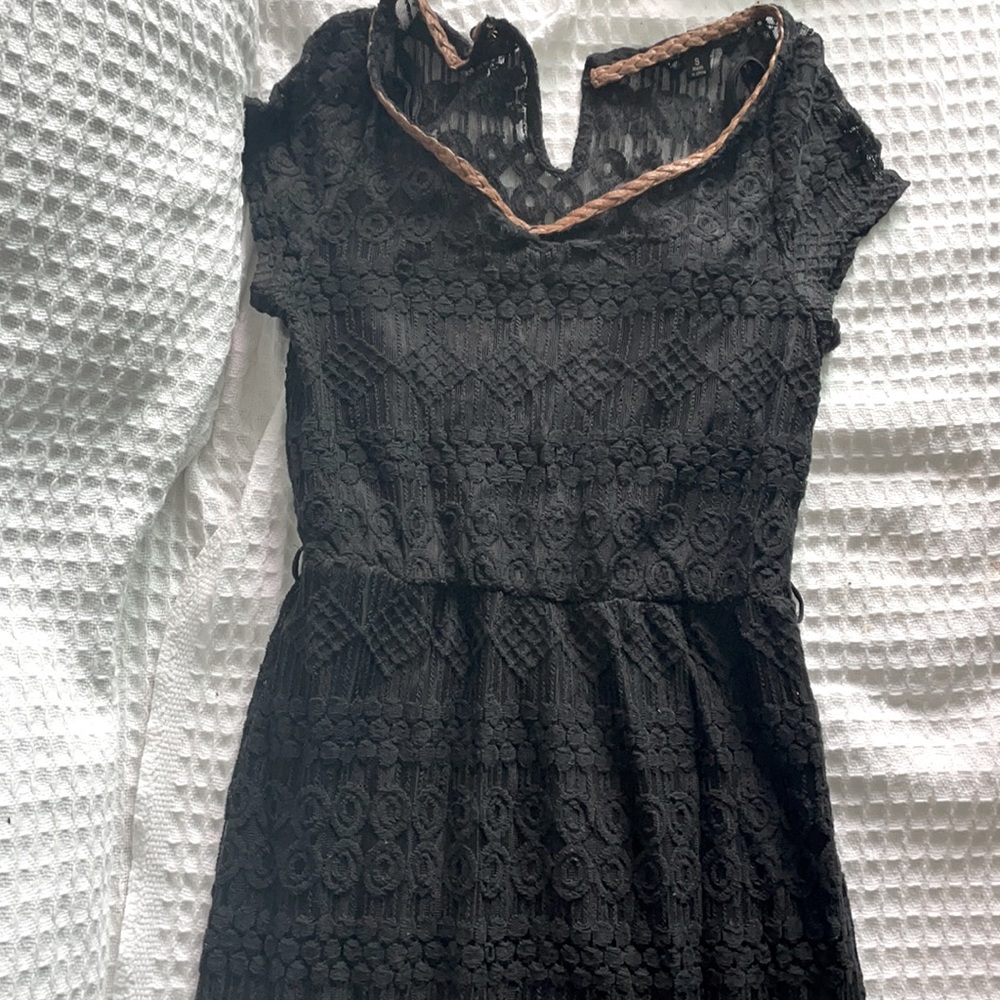 Long BOHO black dress